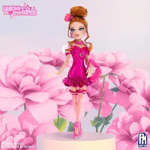 Dress To Impress - Lovely Hearts Fashion Doll - Series 1-11.5-Inch Tall - Includes DLC Code - Officially Licensed Doll by PhatMojo thumbnail 4