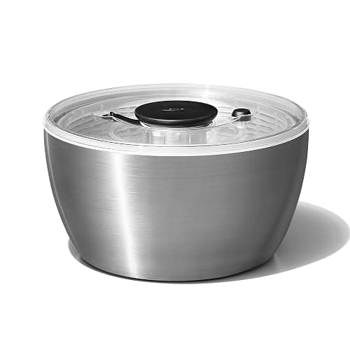 OXO Steel Salad Spinner - Image 1