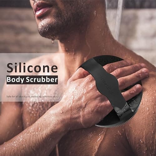 Silicone Body Scrubber, Gentle Exfoliating Body Scrubber for the Shower, Silicone Loofah with Easy-Lathering Bristles, Durable and More Hygienic Than Traditional thumbnail 8