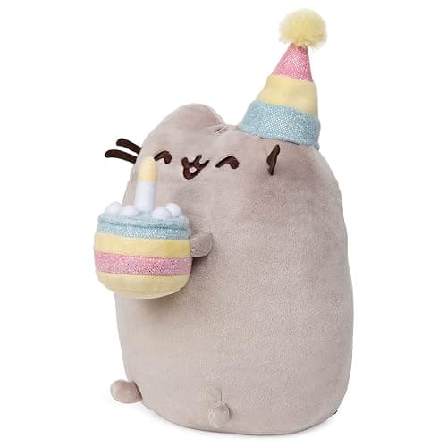 GUND Pusheen Birthday Cake Snackable 9.5-Inch Plush Toy for Ages 8+ | Inspires Fun Character Roleplay and Creative Storytelling; Comforting Collectible Birthday Gift for Fans and Collectors thumbnail 3