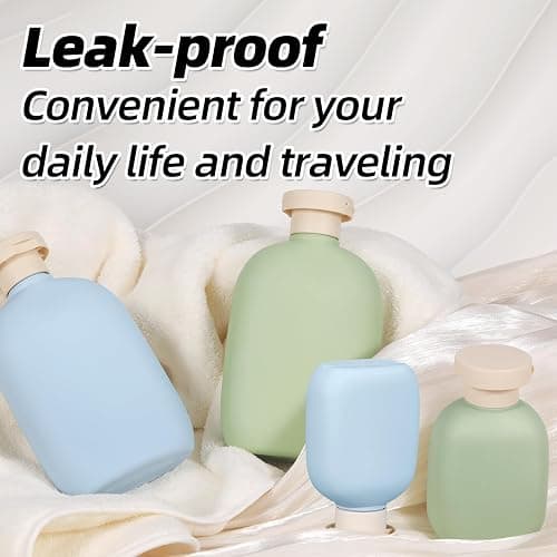 ASEVAT 3.4oz Travel Bottle with Flip Cap, Leak Proof Squeeze Bottles, Refillable Plastic Travel Containers for Creams, Lotion, Foundation, Shampoo, Conditioner thumbnail 5