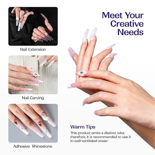 VANSISOS Professional Acrylic Nail Liquid: 8fl.oz Acrylic Liquid for Acrylic Powders Non-Yellowing for MMA-Free DIY Home Nail Salon Use thumbnail 6