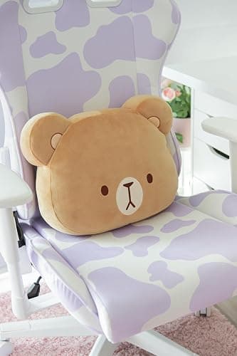 Milkmochabear Official Mocha Head Cushion Authentic Merchandise 15" inch Super Soft Plush Decorative Throw Pillow Brown Bear Character Cute Adorable Home Bedroom Office Decor Polyester Spandex thumbnail 5