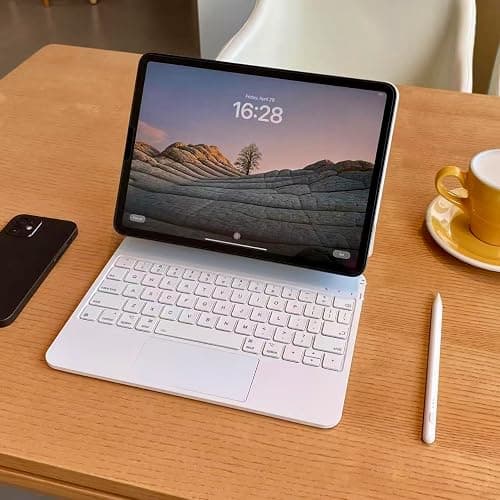 Seagtigau Magic Keyboard Case für iPad Air 11 Zoll (M4/M3/M2, 2026/2025/2024), Pro 11 (4./3./2./1. Gen) & Air 5./4. Gen 10,9", Magnetisches Tastaturgehäuse mit Trackpad, QWERTZ thumbnail 6