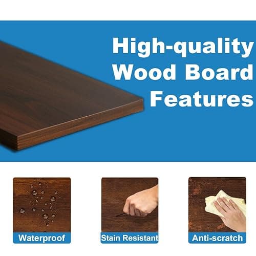 ZEUKMXOO 5 Tier Bookshelf, 62'' Tall Book Shelf, Free Standing Vintage Book Storage Shelves, Wood Bookcase Organizer for Bedroom, Living Room and Home Office, Vintage thumbnail 4