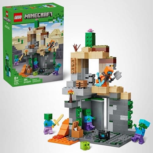 LEGO Minecraft Zombie Dungeon Building & Pretend Play Toy for Boys & Girls - Video Game Playset & Toy Figures for Kids, Ages 8+ - W/Wandering Wastelands Minifigure - Gift Idea for Birthdays - 21587 thumbnail 7