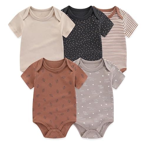 JELYLOVE Unisex Baby Boy Girl Bodysuits Sets 20 Pack Cotton Casual New Born Clothes Comfort Infant Outfit Essentials thumbnail 2
