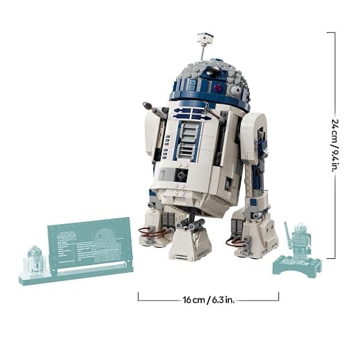 LEGO Star Wars 75379 R2-D2 Building Toy - Play and Display Droid Figure with Rotating Head, Periscope & Tools - incl. a Darth Malak Minifigure - Gift for 10+ Year Old Boys & Adult Fans thumbnail 3