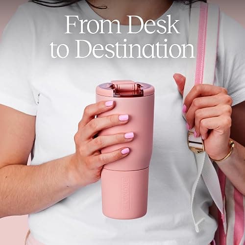 BrüMate Nav 25oz 100% Leak Proof Insulated Travel Tumbler with Magnetic BevLock™ Lid - Double Wall Cup-Holder Friendly Stainless Steel Mug (Eclipse) thumbnail 2