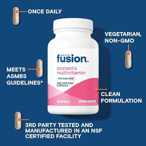Fusion One Per Day Multivitamin with Iron for Women | with Hair and Nails Vitamin Blend | 90 Count | 3 Month Supply thumbnail 3