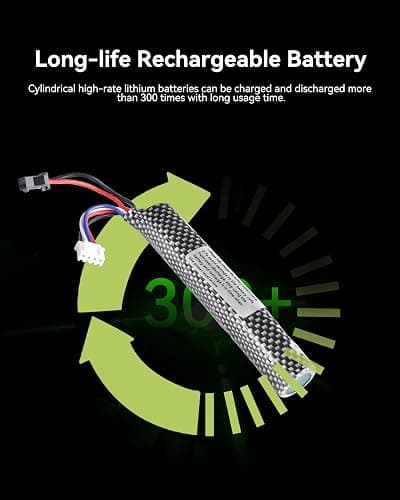 11.1v 2000mAh Battery with Charger - Rechargeable Batteries Accessories with SM2P Plug Mini Tamiya Connector for Airsoft Compatible with Gel Ball Blaster Gun,1 pcs thumbnail 3