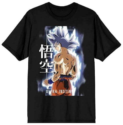 Dragonball Z Super Ultra Instinct Men's Black Graphic Crew Neck Tee - Image 1