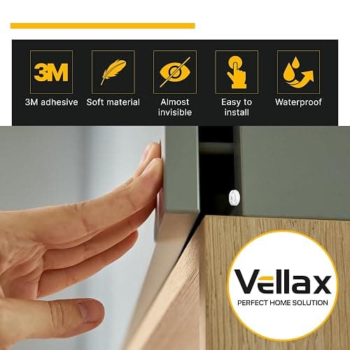 128 Self Adhesive Cabinet Door Bumpers – Sticky Clear Silicone Rubber Pads for Furniture Drawers, Kitchen Cabinets, Decor, Wall Protection – Vellax thumbnail 6