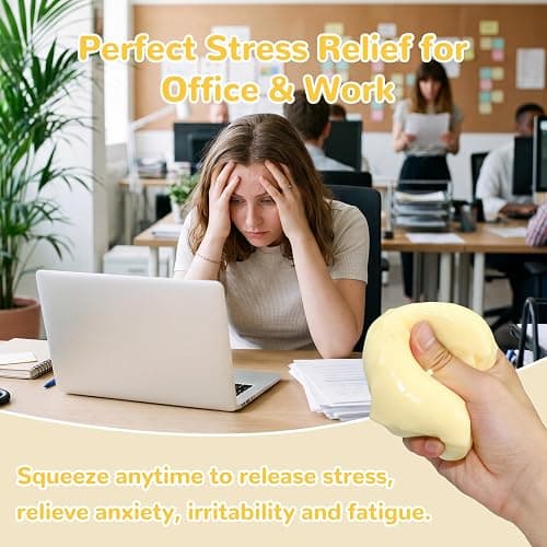 2Pcs Cheese Squishy Skin Stress Ball Making Kit - Easy Handmade Sensory Squishy Toys | Includes 2 Cheese-Shaped TPR Skins and 3.5 oz Filler; ASMR Craft Anxiety Relief Slow-Rising Cheese Squishies thumbnail 8