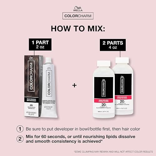 COLORCHARM Permanent Cream Hair Dye | Darkest Brown, Black Hair Colors | Intense Natural, Cool Espresso Shades | 100% Gray Coverage | Vegan, Free of Phthalates & Parabens | 2 oz. thumbnail 5
