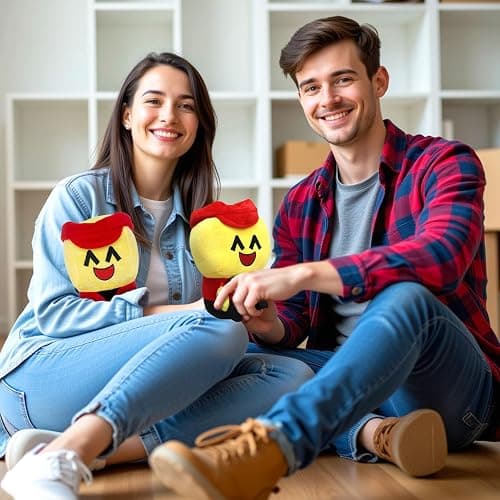 HHWZOH 8 Inch Cartoon Plush, Stuffed Figure Pillow for Room Decor for Video Game Fans thumbnail 2