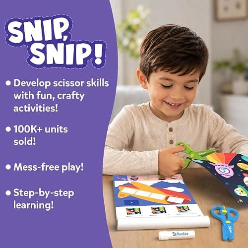 Skillmatics Snip Snip, Scissor Skills, Felt Craft Activity, Gift for Kids | Cutting Activity Book, Safety Scissors, Fine Motor Skills for Preschool, Screen-Free, Learning Toy, Toddlers, Ages 3, 4, 5, 6 thumbnail 3