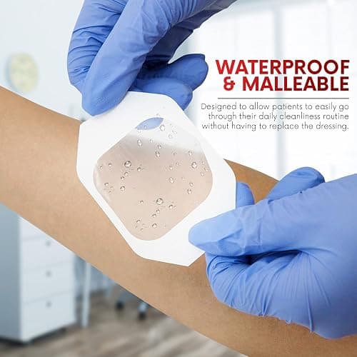Transparent Film Dressing, 2.3" x 2.75" Pack of 20 Waterproof Wound Bandage Adhesive Patches, Post Surgical Shower or IV Shield, Tattoo Aftercare Bandage by Healqu thumbnail 4