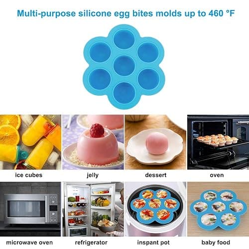 Accessories-Set-for-Insta-Pot, Accessory Compatible with Instant Pot 6 Qt 8 Quart, with Steamer Basket Cheesecake Pan Egg Steam Trivet Silicone Mold Mitts Tong thumbnail 5