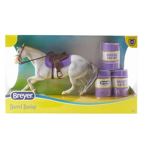 Breyer Horses Freedom Series |Barrel Racing Set | Horse Figurine | 9" L x 7" H | Model #B-FS-10254 thumbnail 3