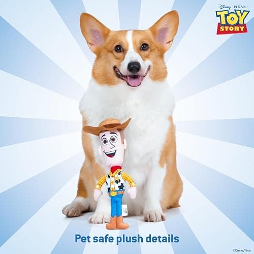 Disney for Pets Pixar’s Woody Woofin' Pet Toy Pixar Dog Toys | Plus Toy for Dogs Inspired by Woody from Pixar’s Toy Story with Squeaker, 9 Inch thumbnail 3