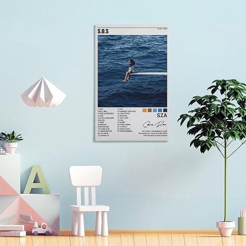 Sza Sos Jenna Ortega Poster Canvas Wall Art Decoration Prints for Living Room Home Bedroom Decor Painting08x12inch(20x30cm) thumbnail 4