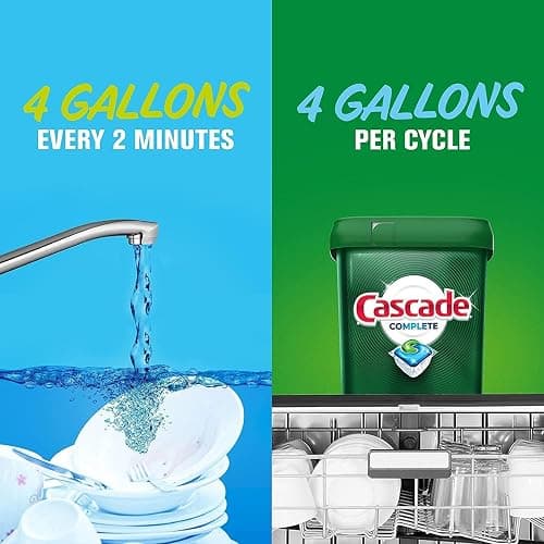 Cascade Complete Dishwasher Pods, Dishwasher Detergent, Lemon Scent ActionPacs, Cleaning Supplies, 78 Count - 78 Count (Pack of 1) - Lemon thumbnail 6