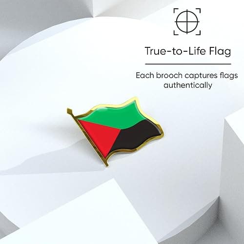 Martinique Flag Lapel Pin - Enamel Metal National Badge | World Travel Souvenir Gifts for Men & Women | Country Flag Patriotic Brooch Bulk Pack of Pins for Hat, Tie, Clothes, Backpack (1pc) thumbnail 4