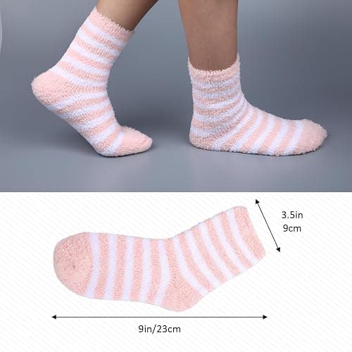 3 Pairs Aloe Socks, Aloe Infused Socks for Women, Fuzzy Moisturizing Socks, Spa Socks for Men, Lotion Socks Heel Socks for Dry Cracked Feet Women, Gel Socks Sleep Socks thumbnail 3