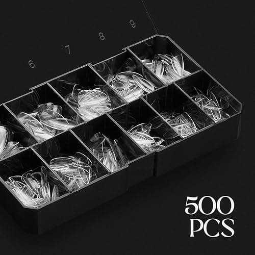 Apres Gel-X® Soft Gel Tip Box | Natural Almond | 500pc Nail Tips, 11 Sizes 00-9, Premium Quality (Natural Almond Medium) thumbnail 3