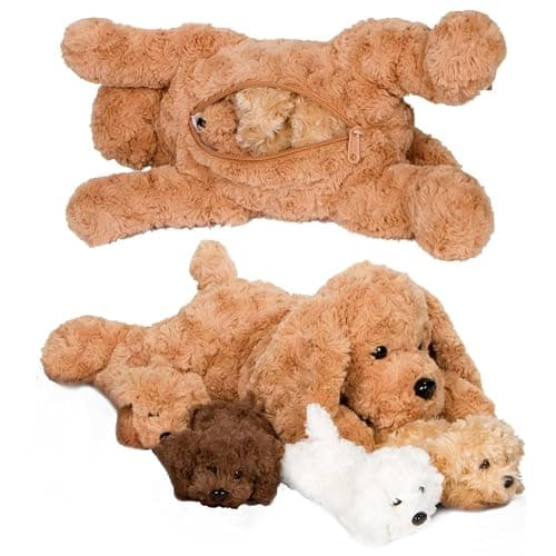 PixieCrush Adopt Me Dog Stuffed Animals for Girls Ages 3 and Up - Plush Labradoodle Dog Pillow with 4 Surprise Puppies Inside - Soft Puppy Toys for Kids - Cute Dogs Plush Set for Imaginative Play thumbnail 2