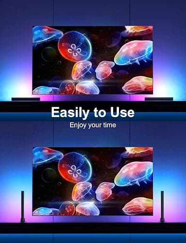 Eastfine RGB Light Bar, LED Light Bar for Room, APP Remote Control USB Powered Ambient Lighting, Color Changing TV Backlight for Monitor PC Desk Party Room thumbnail 7