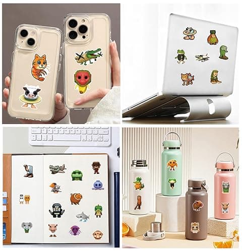 50Pcs Italian Brainrot Animals Stickers for Kids, Tralalero Tralala Stickers for Water Bottles, Tung Tung Tung Sahur Sticker Pack Waterproof Vinyl for Laptop Phone Party Favors Decals thumbnail 6