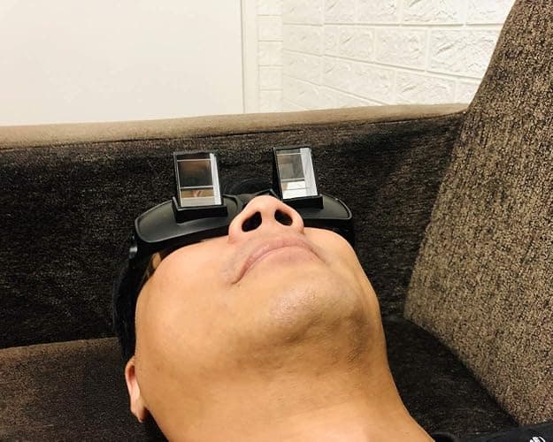DS. DISTINCTIVE STYLE Lazy Readers Glasses Prism Glasses Lying Down Bed Horizontal Watching TV Reading Spectacles Horizontal Glasses - Black thumbnail 8