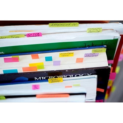 Post-it Page Markers, Assorted Colors, 1/2 in x 2 in, 50 Sheets/Pad, 5 Pads/Pack (670-5AF) thumbnail 11