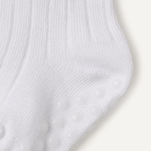 Amazon Essentials Unisex Babies' Non Slip Grip Ribbed Ankle Socks, 14 Pairs thumbnail 3