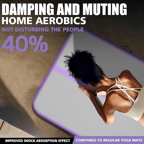 BPB Inflatable Gymnastics Mat. 10ft Air Tumble Track for Home Use/Training/Gymnastics/Cheerleading/Yoga/Pilates/Martial Arts/Gym/Beach/Cheerleading/Water Fun thumbnail 5