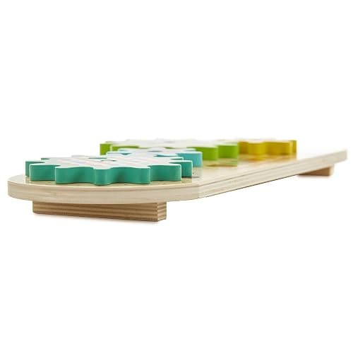 KIDS PREFERRED World of Eric Carle The Very Hungry Caterpillar Montessori Spinning Wooden Gears Toy with Colorful Non-Removable Gears thumbnail 4