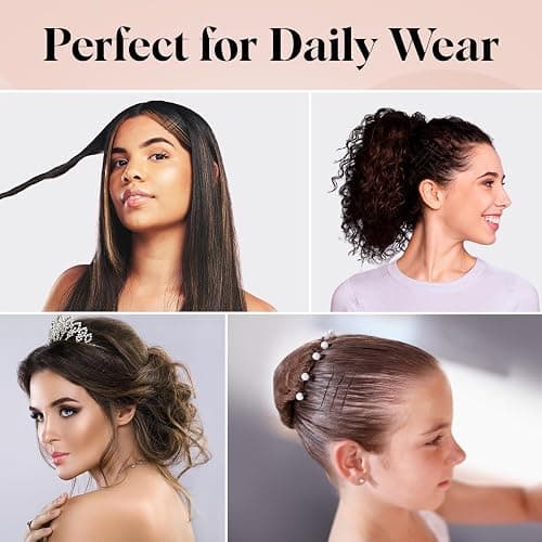 Kitsch Bobby Pins - Ideal for Dark, Thick & Thin Hair, Black 45 pcs | 1.87 Inches – Hair Styling Accessories for Kids, Girls and Women – Stylish and Secure Hair Pin thumbnail 4