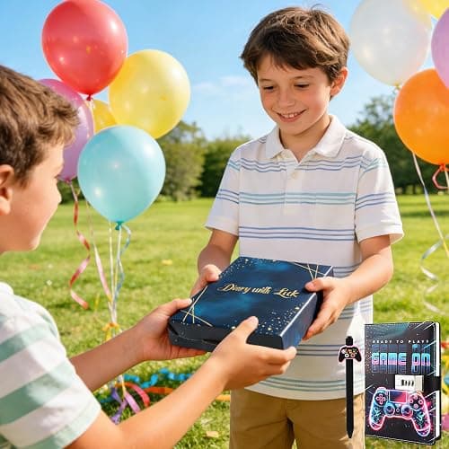 Diary with Lock For Boys Ages 8-12, Game On Journal with Lock Lockable Diary Kids diary with lock Teenage Boy Back to School Birthday Gifts for Boys 8 9 10 11 12 13 14 15 16 17 Year Old Journal Notebook thumbnail 2