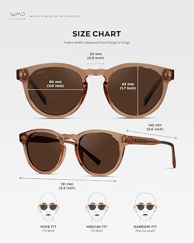 WearMe Pro Round Polarized Sunglasses for Women - Retro Classic UV400 Protection for Driving & Everyday Wear thumbnail 6