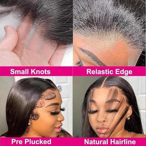 Tuneful 13x6 HD Lace Front Wigs Human Hair Pre Plucked 30 Inch 100% Human Hair lace Front Wigs for Black Women 13x6 Lace Frontal Wig with Baby Hair thumbnail 4