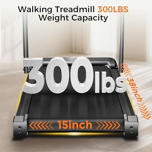 Aiteid Treadmill with Incline,3.0HP Small Treadmills for Home,Portable Electric Treadmill with Handles,Lightweight Walking Pad,Compact Running Treadmills,Walking Pad with Handle,300LBS Capacity thumbnail 8