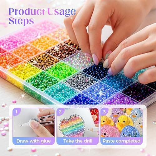 Bedazzling Kit,Colorful DIY Resin Rhinestone kit,2026 New Resin Jelly Rhinestones for Crafting Nails Face Makeup Crafts Tumblers(24000) thumbnail 3