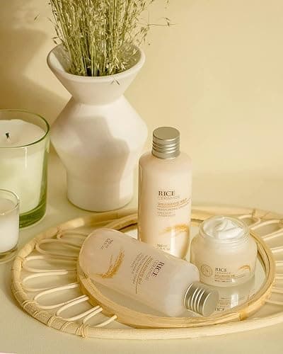 The Face Shop Rice Ceramide Moisturizing Cream - Rice Extract + Rice Bran Oil - Hydrating Targets Dryness, Brightening - Dermatologically Tested - Lightweight Moisturizer Face Cream - Korean Skin Care thumbnail 11