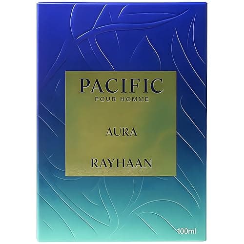 Rayhaan Pacific Aura - Citrus, Aromatic, Mint, Amber, Fresh - Eau de Parfum Spray for Men, 3.4 Ounce / 100 ml thumbnail 5