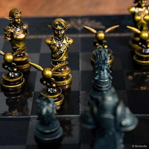 The Legend of Zelda Collector's Chess Set, Link vs. Ganondorf Strategy Game, 32 Custom Sculpted Hero & Villain Pieces, Classic Board Game for Zelda Fans, Officially Licensed Nintendo Merchandise thumbnail 7