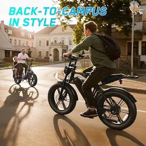 TST Electric Bike for Adults, 1500W Peak Motor 60 Miles Fat Tire Ebike with 48V 15Ah Removable Battery 20" Fat Tire Electric Bike, Full Suspension and 7-Speed thumbnail 8