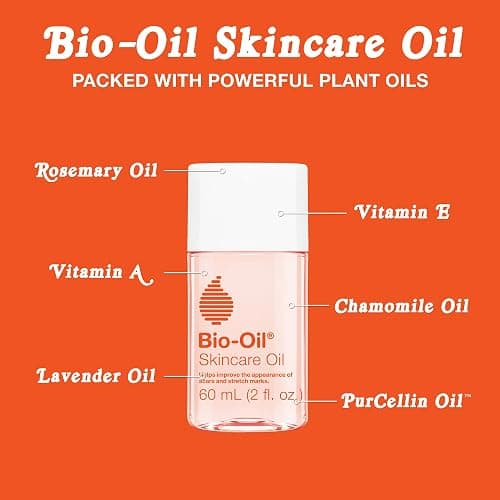 Bio-Oil Skincare Body Oil Serum, Face and Body Moisturizer with Vitamin E & A, for Scars, Stretch Marks, Sensitive Skin, All Skin Types, Dermatologist Recommended, Non-Comedogenic, 2 Oz thumbnail 6