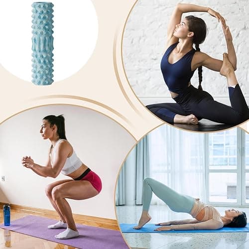 Generic Deep Tissue Foam Roller - Muscle Roller, Blue, Relieve Muscle Tension, Muscle Recovery and Pain Relief thumbnail 4